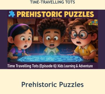 Prehistoric Puzzles episode artwork from Time Travelling Tots