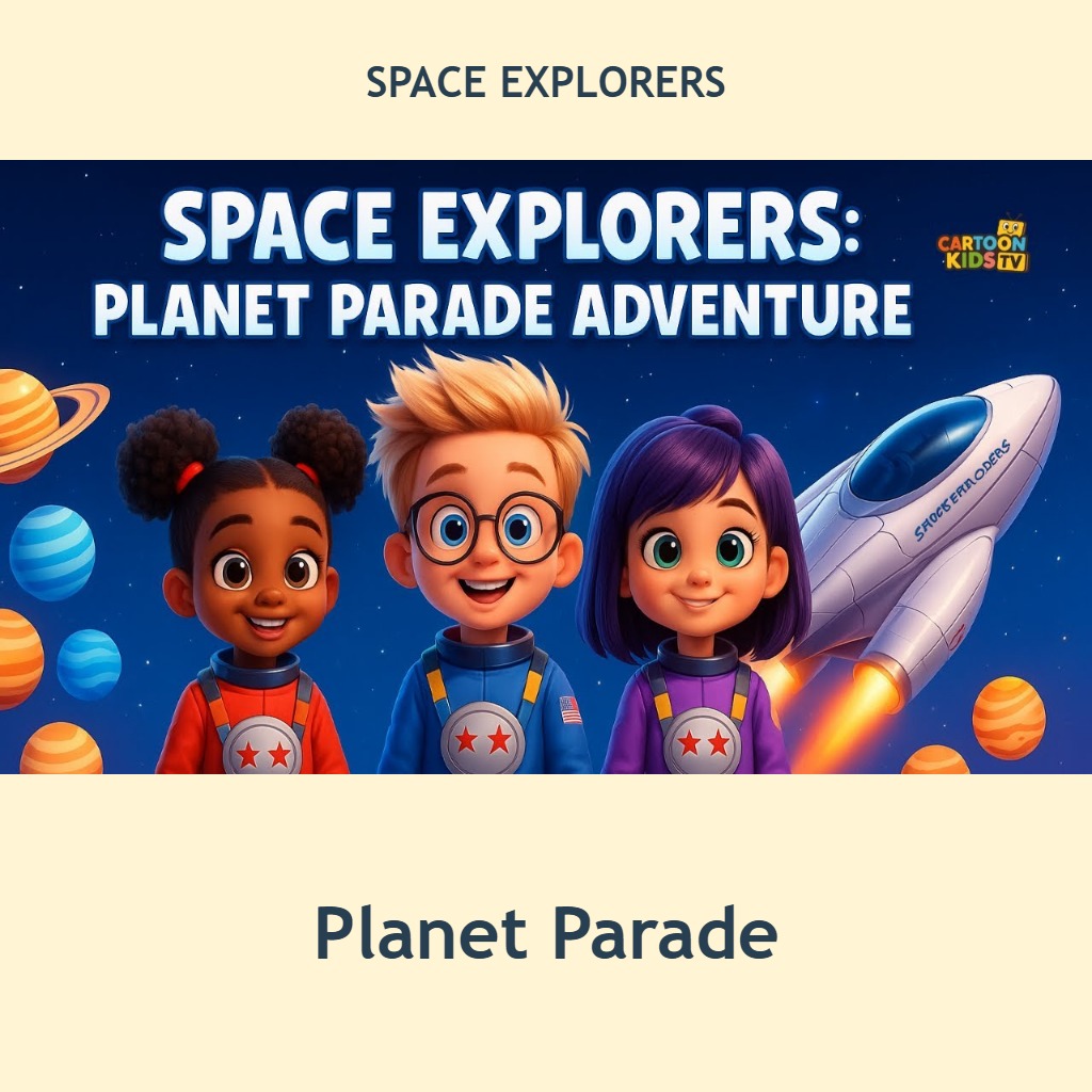 Planet Parade episode artwork from Space Explorers